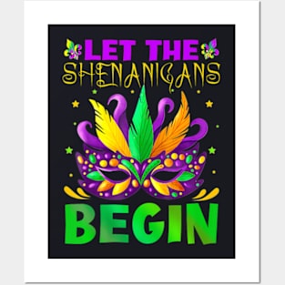 Let The Shenanigans Begin Mardi Gras Kids Men Women Posters and Art